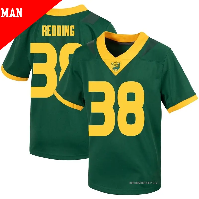 Men's ＃38 Jacob Redding Baylor Bears Replica Green Untouchable Football Jersey