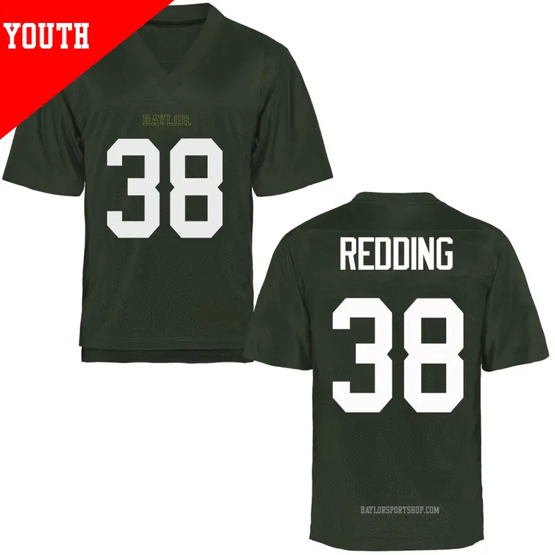 Youth ＃38 Jacob Redding Baylor Bears Game Green Football College Jersey